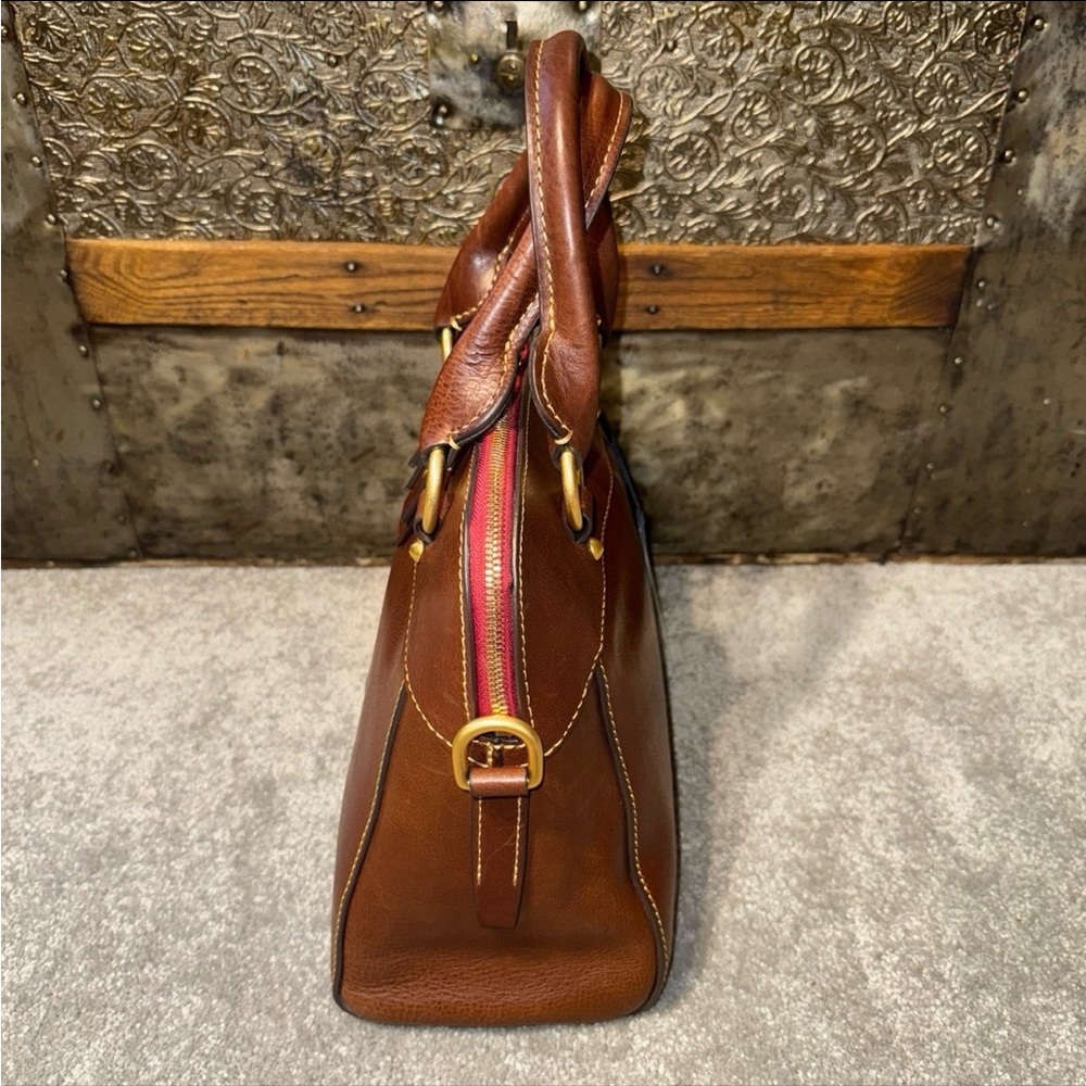 Dooney & Bourke Cameron Satchel with Strap in Chestnut - Picture 7 of 12